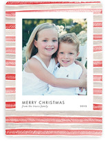 Patterned Snapshot Holiday Photo Cards