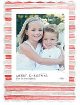 Patterned Snapshot Holiday Photo Cards