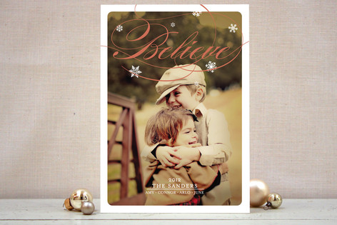 Fresh Flurries Holiday Photo Cards