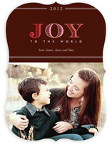 Colorful Joy to the World Holiday Photo Cards