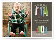 Warm Winter Scarves Holiday Photo Cards