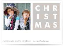 White Christmas Holiday Photo Cards