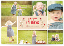 Christmas Blossoms Holiday Photo Cards