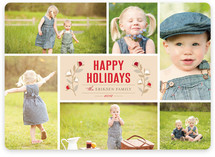 Christmas Blossoms Holiday Photo Cards