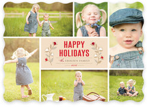 Christmas Blossoms Holiday Photo Cards