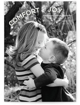 Comfort and Joy Holiday Photo Cards