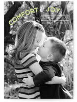 Comfort and Joy Holiday Photo Cards