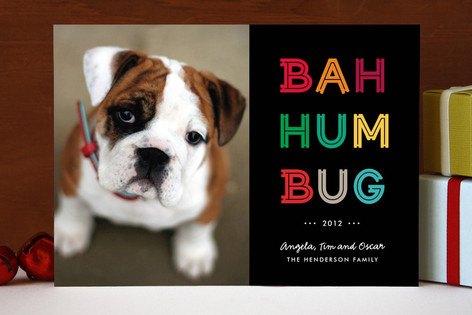 Cheerful Humbug Holiday Photo Cards