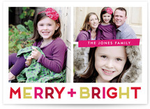 Bright Holiday Holiday Photo Cards