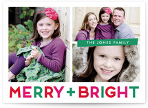 Bright Holiday Holiday Photo Cards