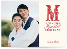 M is for Married Holiday Photo Cards
