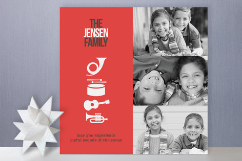 Sound of Christmas Holiday Photo Cards