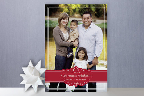 Darling Holiday Wrap Holiday Photo Cards