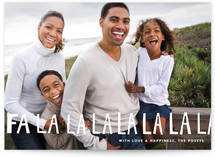 Handlettered Fa La La La La Holiday Photo Cards