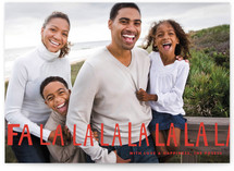 Handlettered Fa La La La La Holiday Photo Cards
