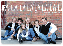 Handlettered Fa La La La La Holiday Photo Cards