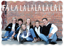 Handlettered Fa La La La La Holiday Photo Cards