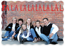 Handlettered Fa La La La La Holiday Photo Cards