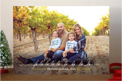 Falalalala La La La La Holiday Photo Cards