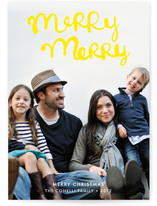 Handlettered Merry Merry Holiday Photo Cards
