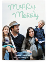 Handlettered Merry Merry Holiday Photo Cards