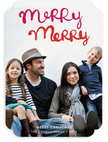Handlettered Merry Merry Holiday Photo Cards