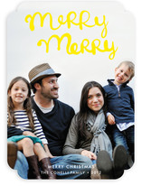 Handlettered Merry Merry Holiday Photo Cards