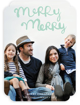 Handlettered Merry Merry Holiday Photo Cards