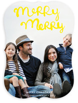 Handlettered Merry Merry Holiday Photo Cards