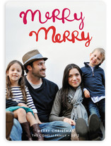 Handlettered Merry Merry Holiday Photo Cards