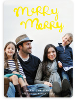 Handlettered Merry Merry Holiday Photo Cards