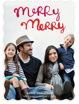 Handlettered Merry Merry Holiday Photo Cards