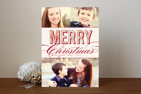 Christmas Plaid Holiday Photo Cards