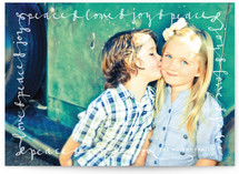 Script Frame Holiday Photo Cards