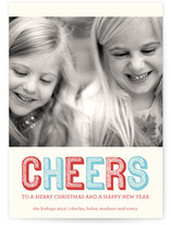 Stripe Type Holiday Photo Cards