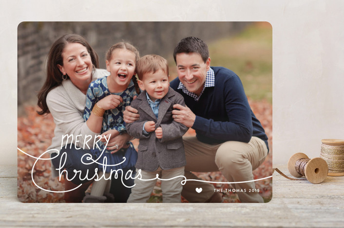 Handwritten Holidays Holiday Photo Cards