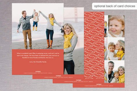 Very Merry Flourish Holiday Photo Cards