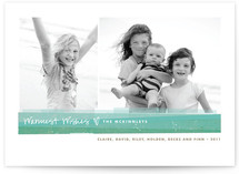 Painted Modern Holiday Photo Cards