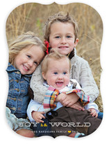 Jingle and Joy to the World Holiday Photo Cards