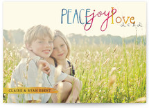 Painted Joy Holiday Photo Cards, by mae