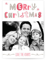 Quirky Happy Holidays Holiday Photo Cards