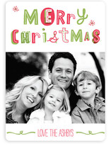 Quirky Happy Holidays Holiday Photo Cards