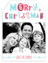 Quirky Happy Holidays Holiday Photo Cards