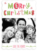 Quirky Happy Holidays Holiday Photo Cards