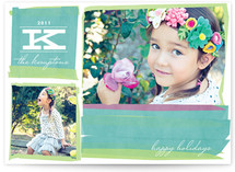 Colorful Layers of Holiday Holiday Photo Cards