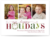 Red Holiday Holiday Photo Cards