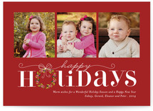 Red Holiday Holiday Photo Cards