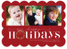 Red Holiday Holiday Photo Cards