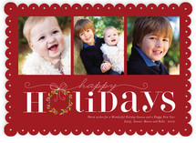 Red Holiday Holiday Photo Cards