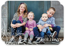 Snowflake Whimsy Holiday Photo Cards